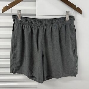 Rogue Fitness Training Shorts Mens Medium Gray CrossFit Athletic Gym Zip Pocket